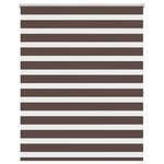 vidaXL Store vénitien Zebra 140 9 x 175 cm  largeur du tissu 136 7 cm  couleur café