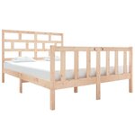 vidaXL Cadre de lit sans matelas bois de pin massif