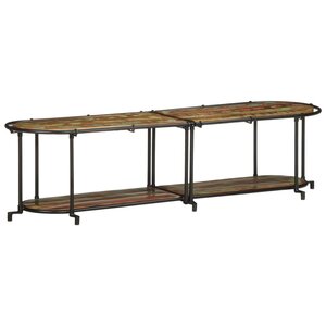 vidaXL Meuble TV 160x42x40 cm bois massif de récupération