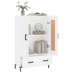 vidaXL Buffet haut blanc 69 5x31x115 cm bois d'ingénierie