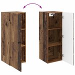 vidaXL Armoire Murale 33 x 34 5 x 90 cm Bois d'ingénierie Bois ancien