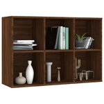 vidaXL Bibliothèque/Buffet Chêne marron 66x30x98 cm Bois d'ingénierie