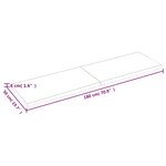 vidaXL Étagère murale 180x50x(2-4) cm bois de chêne massif non traité