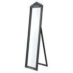 Miroir sur pied inclinable 160 x 40 cm gris foncé 03_0007963