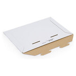 Pochette carton micro-cannelé recyclé blanche raja 36x25 cm (lot de 100)