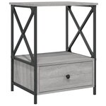 vidaXL Tables de chevet 2 Pièces sonoma gris 50x41x65 cm bois ingénierie