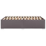 vidaXL Cadre de lit sans matelas gris 120x190 cm similicuir