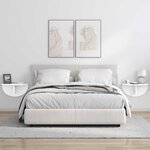 vidaXL Étagère Murale Blanc 38 x 19 x 19 cm Bois d'ingénierie