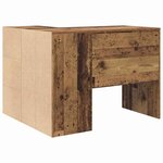 vidaXL Bureau d'angle en vieux bois 102x88x75 cm en bois d'ingénierie