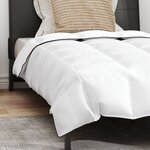 vidaXL Couette Autre avec oreiller 2 Pièces Blanc 135 x 220 cm Bas
