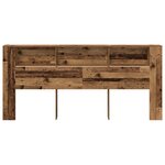 vidaXL Cabinet de Tête de Lit 220 x 18 5 x 104 5 cm Bois d'ingénierie