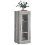 vidaXL Armoire murale sonoma gris 34 5x34x90 cm