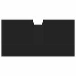 vidaXL Armoire lavabo de salle de bain noir 60x30x60 cm