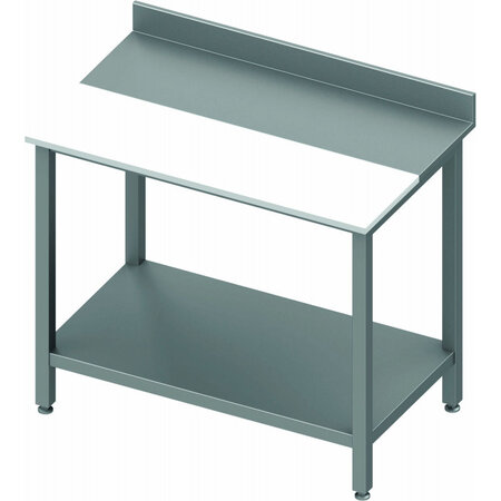 Table inox de cuisine - avec etagère - profondeur 700 - stalgast -  - inox1800x700 x700x900mm