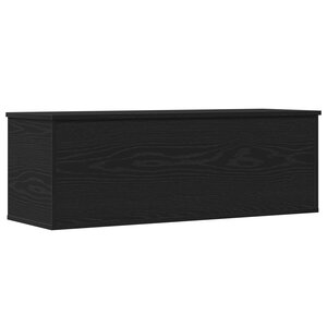 Coffre de rangement vidaXL en chêne noir 102x35x35 cm  en bois d'ingénierie