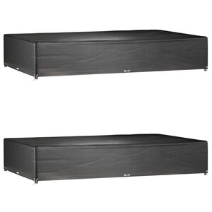 vidaXL Housses de salon de jardin 2 Pièces 16 œillets rectangulaire