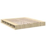 vidaXL Cadre de lit sans matelas chêne sonoma 200x200 cm