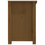 vidaXL Meuble TV Marron miel 114x35x52 cm Bois de pin massif