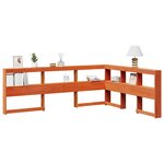 vidaXL Tête de lit de bibliothèque forme de L 135 cm bois massif pin