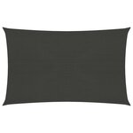 vidaXL Voile d'ombrage 160 g/m² Anthracite 2 5x4 5 m PEHD