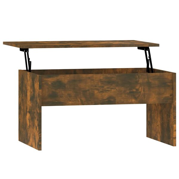 vidaXL Table basse Chêne fumé 80x50 5x41 5 cm Bois d'ingénierie