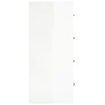 vidaXL Buffet avec 4 tiroirs 60x30 5x71 cm Blanc brillant