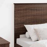 vidaXL Tête de lit avec tête de lit Chêne brun 75 cm Bois d'ingénierie