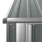 vidaXL Abri de jardin Gris 180 5x97x209 5 cm Acier galvanisé