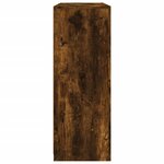 vidaXL Buffets avec lumières LED 3 Pièces chêne fumé bois d'ingénierie