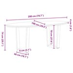 vidaXL Table à manger marron clair bois de chêne massif ovale