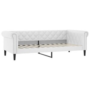 vidaXL Lit de jour blanc 100x200 cm similicuir