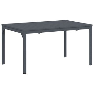 vidaXL Table d'Extension 2 Pièces Anthracite 210 x 90 x 73 cm Acier