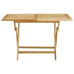 vidaXL Ensemble à manger d'extérieur 5Pièces Bois solide de teck