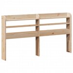 vidaXL Tête de lit avec étagères 135 cm bois massif de pin