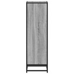 vidaXL Bibliothèque sonoma gris 33 5x33x107 5 cm bois d'ingénierie