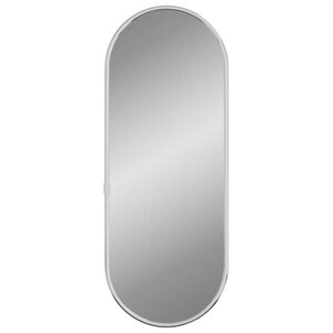 vidaXL Miroir mural Argenté 40x15 cm Ovale