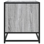 vidaXL Meuble TV sonoma gris 120 5x40x46 cm bois d'ingénierie et métal