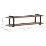 vidaXL Meuble TV 160x40x40 cm Bois de récupération massif