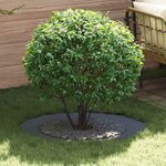 vidaXL Anneau d'arbre plat Anthracite Ø60 / 90 cm Acier