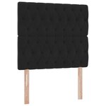 vidaXL Lit avec rangement et matelas Noir 100 x 200 cm Velours