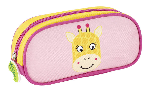 Trousse scolaire maternelle en nylon résistante - GIRAFE
