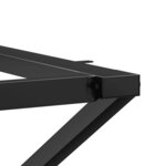 vidaXL Pieds de table à manger cadre en X 80x40x73 cm acier