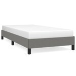 vidaXL Cadre de lit sans matelas gris foncé 90x190 cm tissu