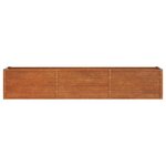 vidaXL Lit surélevé de jardin rouillé 240x40x45 cm acier corten