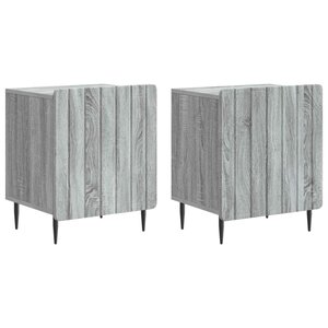 vidaXL Cabinet de chevet 2 Pièces Sonoma gris 43 x 34 5 x 52 cm