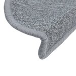 Vidaxl tapis d'escalier 5 pièces 56x20 cm gris clair