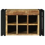 vidaXL Supports à vin 46x35x27.5 cm Bois massif Rugueux Mangue
