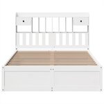 vidaXL Cadre de lit sans matelas blanc 150x200 cm bois de pin massif