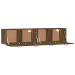 vidaXL Armoires murales 2Pièces Chêne fumé 60x36 5x35cm Bois d'ingénierie