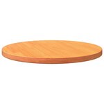 vidaXL Dessus de table rond cire marron Ø50x2 5 cm bois de pin massif